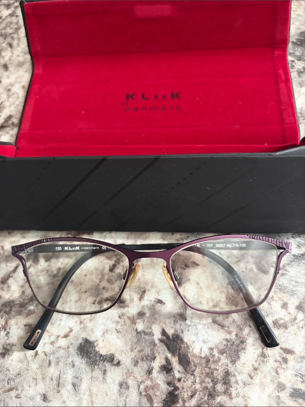 Women’s Kliik Purple Metal Prescription Glasses